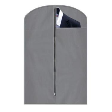 Imagem de Capa Protetora Para Terno 60x90cm TNT Transparente - Vida Pratika