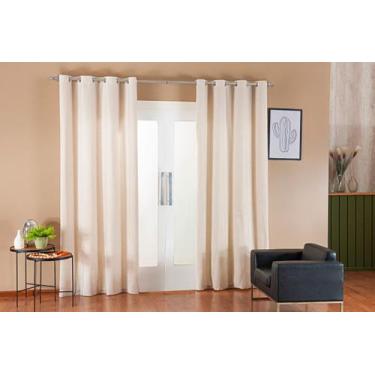 Imagem de Cortina Suede Veludo Blackout para Sala Cobre 75% da Claridade 2,80x2,