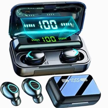 Imagem de Fone de Ouvido Bluetooth Sem Fio com Microfone Versão 5.3 TWS Cancelamento de Ruído Headphone True Wireless Headset Intra auricular