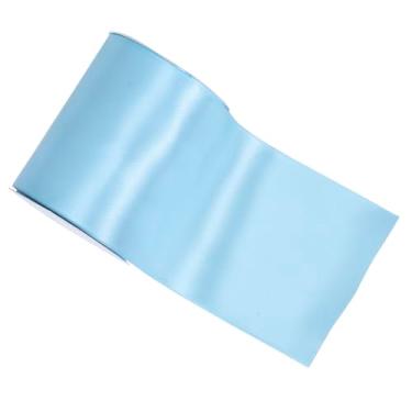 Imagem de YAMA Fita de cetim dupla face azul claro, 10 cm e 5 metros, ótima para artesanato, laços, buquê de flores, casamento, decoração de casa, embrulho de presente