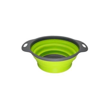 Imagem de Escorredor Retrátil Silicone 20 cm Dobrável - Livon,  Verde