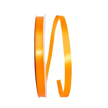 Imagem de Reliant Ribbon Fita de cetim Allure Sfs de rosto único, 1,9 cm x 100 metros, laranja torrid