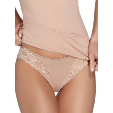 Imagem de Calcinha Cavada Valisere 41009 Renda e Microfibra T. P/XG, P, 50, Choc