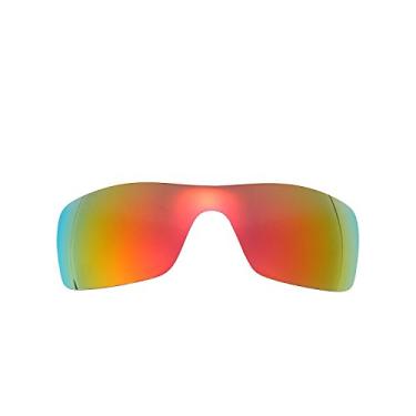 Imagem de Lentes de reposição polarizadas para óculos de sol Oakley Batwolf (, Espelhado vermelho fogo, Batwolf