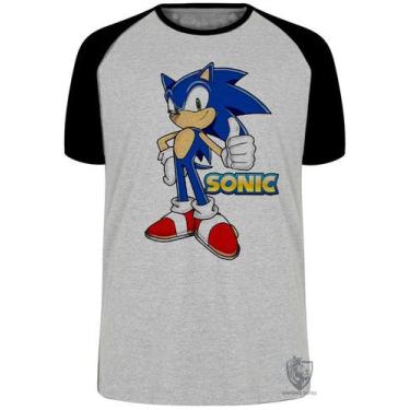 Imagem de Camiseta Sonic II Blusa Plus Size extra grande adulto ou infantil - Em