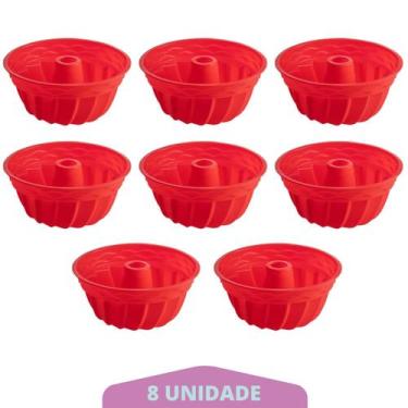 Imagem de Kit 8 Formas Redonda de Silicone Sortida Espiral Sobremesa - QUALITY H
