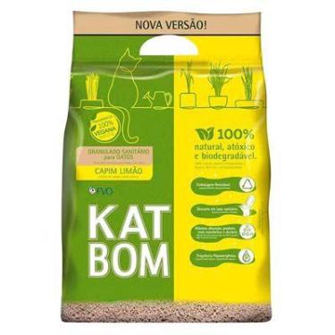 Imagem de Areia Sanitária para gatos KATBOM Natural Capim Limão 3KG