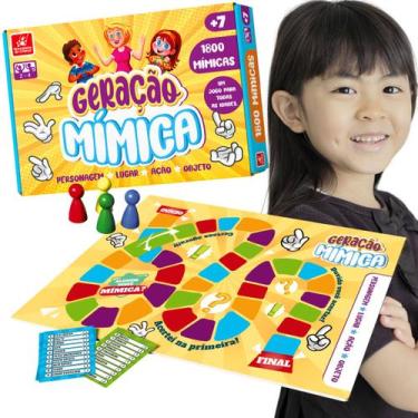 Imagem de Jogo de Adinhação Mímicas Infantil Familia Brincadeira - Brincadeira d