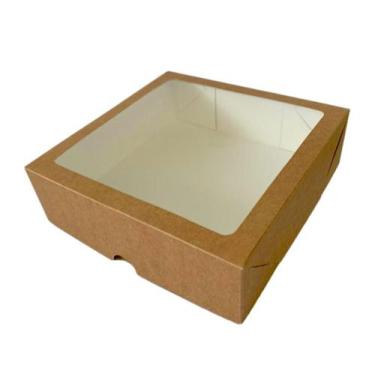 Imagem de Caixa Para Doces Trufas Bombom BRANCA 20x20x6 Com Visor 20Un - Salvo E