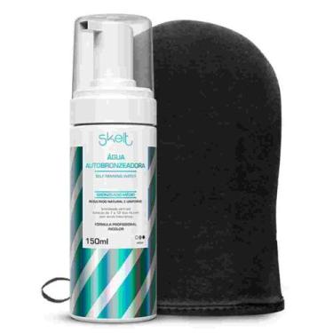 Imagem de Kit Skelt Agua Autobronzeadora Corporal 150ml e Luva Aplicadora