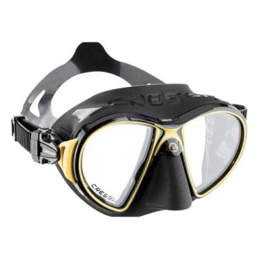 Imagem de Máscara de Mergulho Cressi Zeus, Preto, Dourado