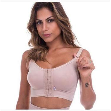 Imagem de Sutiã Pós Cirúrgico Com Reforço E Fecho Frontal Biobela 1614, Chocolat