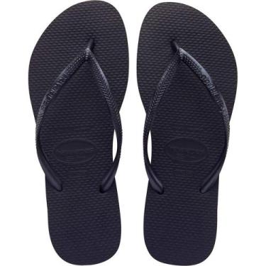 Imagem de Chinelo Havaianas Feminino SLIM 39/40 Preto