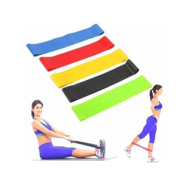 Imagem de Kit Elástico De Exercicios Para Idoso Gravida Fisioterapia - Atelie