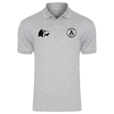 Imagem de Camiseta Mininu Bruto Gola Polo Caçador Marca Country Top Cinza, Cinza