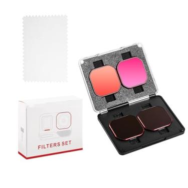 Imagem de YUULNMOP Conjunto de filtros para Insta360 Ace Pro 2, filtros de lente de câmera polorizadora de densidade neutra ND16PL/ND32/PL/ND64PL/ND128PL para acessórios Insta360 Ace Pro 2