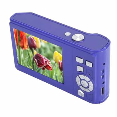 Imagem de Câmera Digital 48MP 2.7K HD Zoom 8x IPS Câmera Antivibração para Viagens, Aventuras e Festas de Amigos (Azul)
