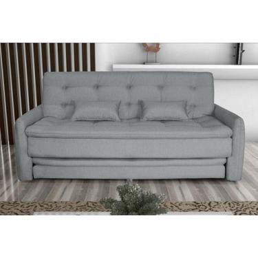 Imagem de Sofá cama retratil 3 lugares madalena cinza - Matrix