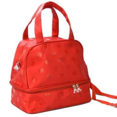 Imagem de Necessaire Feminina Bolsa Térmica Vermelho CBRN05376 - COMMERCE BRASIL