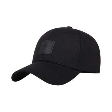 Imagem de Boné Snapback Unissex com Etiqueta de Couro - Ajustável e com Proteção