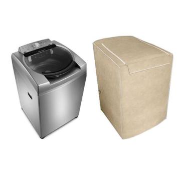 Imagem de CAPA MÁQUINA LAVAR  BRASTEMP BWL11AR - Ative 11Kg - BWL11AR BEGE - Jol