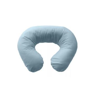 Imagem de Almofada de Amamentação Formato U  Happy Line, Azul aço