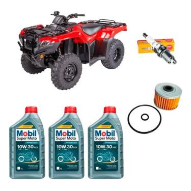 Imagem de Revisão Quadricíclo Fourtrax 420 08 Á 21 Oleo - Filtro -vela - MOBIL