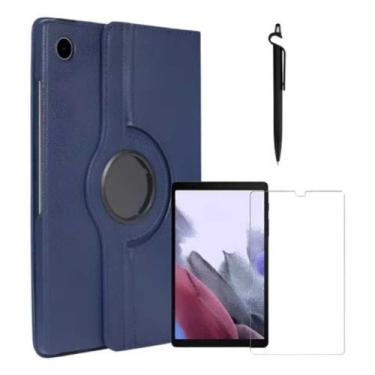 Imagem de Kit Capa Para Tab Samsung A9+plus Giratória + Película De Vidro - Gene