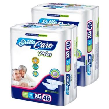 Imagem de Fralda Geriátrica Descartável Adulto Estilo Care XG Com 92 Unidades - 