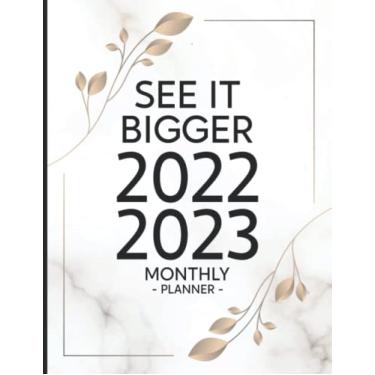 Imagem de 2022-2023 Monthly Planner - See it Bigger: 2 Year Monthly Planner/Calendar/Schedule - 2 Years of Planning With Federal Holidays - A4 - Beautiful ... 2023 (24 Months Organizer 2022-2023)