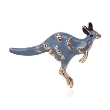 Imagem de Alfinetes de broche canguru para mulheres, broche de canguru australiano, broche de lapela de animal canguru fofo, broches de canguru boêmio, alfinetes para mulheres, chapéu, bolsa, acessórios para