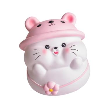 Imagem de simhoa Cofrinho de gato, desenho animado, caixa de dinheiro, caixa de economia de dinheiro para crianças, meninos, meninas, presente de aniversário, Pink L