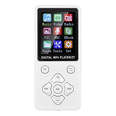 Imagem de Mp4 Player Mp3 Player Botões de Cartão de Memória Música Ultra Fina para Estudante T1 Dente, Mp3 Mp4 Player Com Mp3 Mp4 Players (Branco)