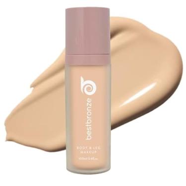Imagem de Best Bronze Bombshell Maquiagem Corporal e para Pernas - Maquiagem à Prova D'água para Pernas e Base Corporal - para Cicatrizes, Cobertura de Varizes e Corretivo para Pernas (NC10 Bege Muito Claro)