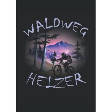 Imagem de Waldweg Heizer: Notizbuch DIN A4 karriert 120 Seiten - 8.27" x 11.69" (21 x 29.7cm) Buch zum reinschreiben von Notizen, Planner.|Mountainbike Notizbuch| Fahrrad Planer| Notizheft für Fahrradfahrer