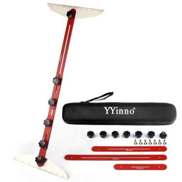 Imagem de YYinno Ferramenta de Gabarito de Degraus de Escada, Gabarito de Degraus de Escada, Ferramenta de Medição de Escriba de Escada, Ferramenta de Layout, Ferramenta de Guia de Corte para Degraus de Escada,