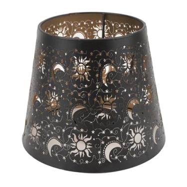 Imagem de Abajur de Metal, Abajur de Sombra de Ferro Oco, Abajur de Processo de Gravação de Metal, Abajur de Clipe E27 E26, Substituição da Tampa da Lâmpada para Luz de Mesa e Piso