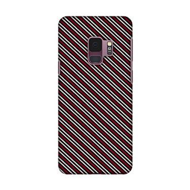 Imagem de Amzer Capa de encaixe rígido slim fit capa traseira com cabo USB tipo C e película de kit de limpeza de tela para Samsung Galaxy S9 - Love Lines HD Color, capa traseira ultra leve