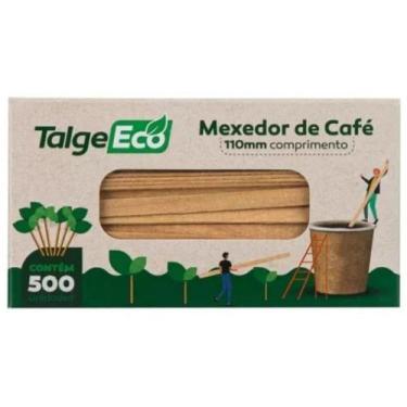 Imagem de Mexedor De Bambu Talge Para Drink Café Bebida 11cm 500un - Romafele