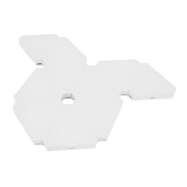 Imagem de 10 Conjuntos de Painel de Luz Captador, Painel de Luz Led Rgb, Emenda Triangular, Decoração, Sincronização de Música, Aplicativo Bt e Controle Remoto