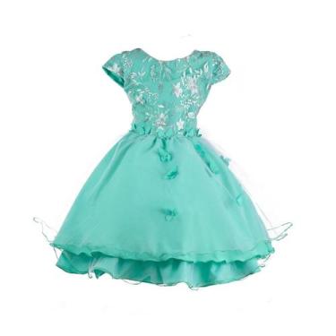 Imagem de Vestido infantil festa jardim borboletas menina  - LIG LIG, Verde, 12