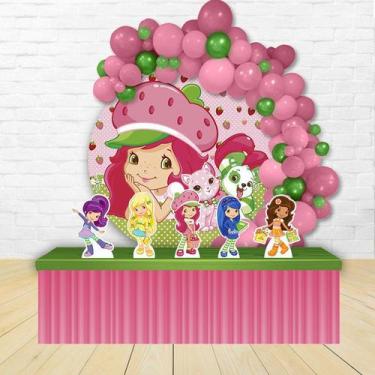 Imagem de KIT FESTA KIT FESTA PAINEL REDONDO Decoração Infantil Moranguinho - IM