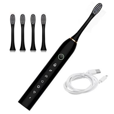 Imagem de Escova de Dentes X-3 Sonica Elétrica 4 Refis Recarregável - Friburgo C