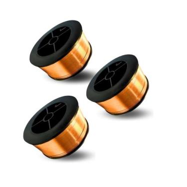 Imagem de Kit 3 Arame Para Solda Mig 0.8 Mm Rolo Com 1 Kg Uso Com Gás - OMEGA