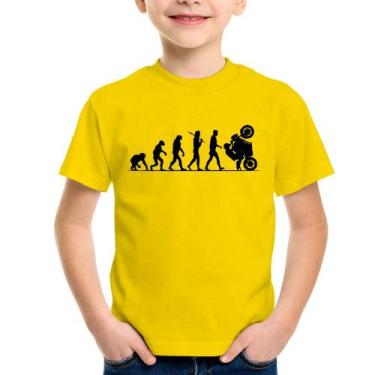 Imagem de Camiseta Infantil Evolução do Grau XJ6 - Foca na Moda, Amarelo, 14