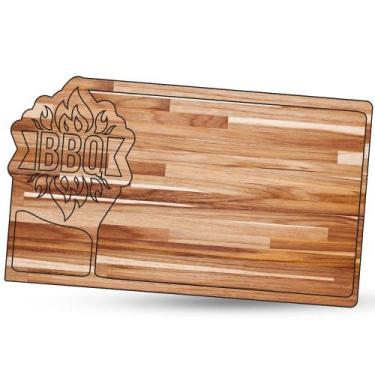 Imagem de Tábua de Carne para Churrasco Teca BBQ 3 - LAZERBR