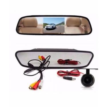 Imagem de Retrovisor Tela LCD + Câmera de Ré HD para Carros - VEICULAR
