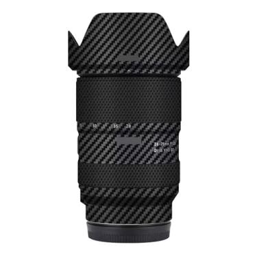 Imagem de Adesivo antiarranhões para câmera Tamron 28-75 mm F2.8 G2 adequado para Sony Mount Camera protetor protetor de corpo decalque F/2.8 28-75 2.8 (fibra de carbono preta)