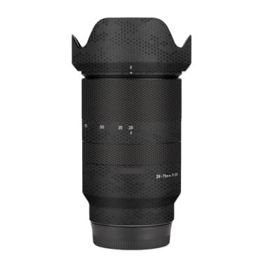 Imagem de Adesivo de lente de câmera antiarranhões para Tamron 28-75 mm F2.8 Di Ill RXD adequado para Sony Mount Camera Coat Wrap Película protetora de corpo capa protetora F/2.8 28-75 2.8 (Mamba Preto)