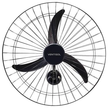 Imagem de Ventilador de Parede Grade Aço 60cm 200W Bivolt Preto Ventisol